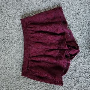 Maroon Baggy Shorts